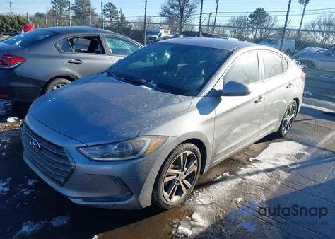 2017 Hyundai Elantra Limited z USA, uszkodzony, nr VIN 5NPD84LF1HH059686